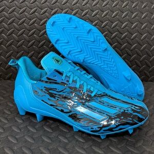 Adidas Adizero 12.0 Poison Football Cleats Panther Cyan Blue IG7209 Mens Size 15